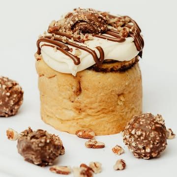 Mini roll con chocolate y avellanas